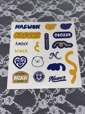 [ JYP ] NMIXX 데코 스티커 혜원 MIXX UNIVERSITY