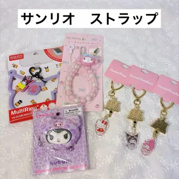 산리오 키티 마이멜로디 쿠로미 퓨로랜드 멀티 반지 헤어 클립