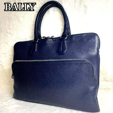 발리 브리프 케이스 비즈니스 백 가죽 네이비