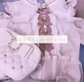 리즈리사 3단 리본 초커 브라이스 반팔 & 노에미 숄더백