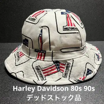 할리데이비슨 80s 90s 올 패턴 햇 USA제 데드스탁품