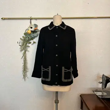 디자인 니트 가디건 13호 레트로걸 쇼와 레트로 싸개 단추