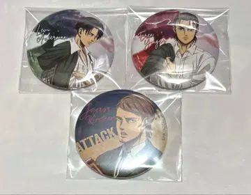 진격의 거인 진격 페스티벌 캔뱃지 리바이 엘렌 장