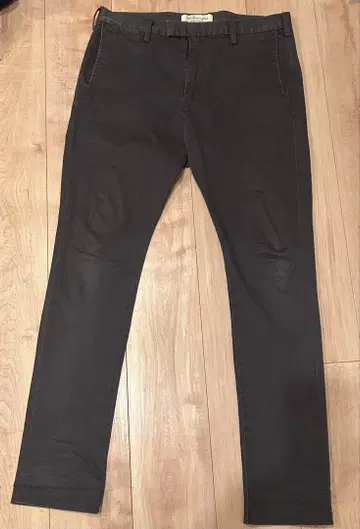 레미 리프 치노 팬츠 스미 블랙 테이퍼드 M 일본제