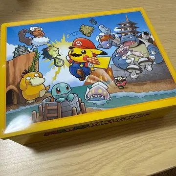 마리오 피카츄 캔 케이스 포켓몬 포켓몬 센터 한정품 콜라보