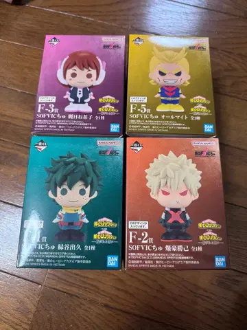 가격 인하 제일복권 히로아카 F상 SOFVIC 소프비 피규어 4종 세트