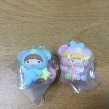 산리오 리틀트윈스타 별이 빛나는 밤의 엔젤 시크릿 키링