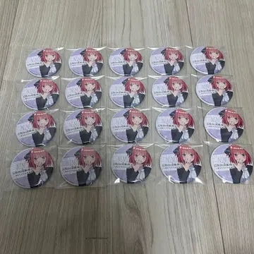 5등분의 신부 나카노 니노 검정 캔뱃지 세트