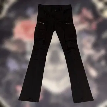 SHELLAC 블랙 카고 팬츠