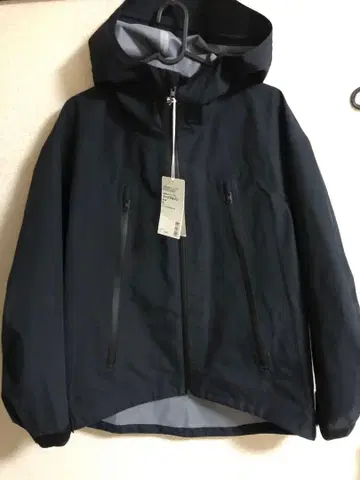 MUJILabo 투습 발수 코튼 나일론 후드 블루종