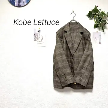 11302 Kobe Lettuce 글렌체크 테일러드 자켓