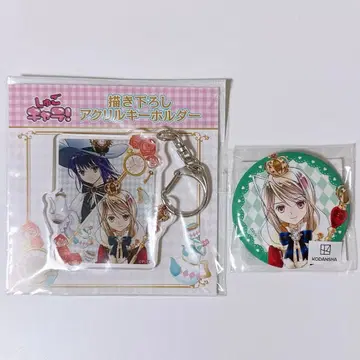 수호캐릭터! 복권 메이트 원더랜드의 앨리스 아크릴 키링 캔 배지