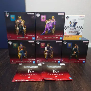 제일복권 죠죠의 기묘한 모험 죠죠 월드 피규어 6개 세트 덤 포함