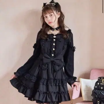 LIZLISA 티아라 리본 티어드 원피스