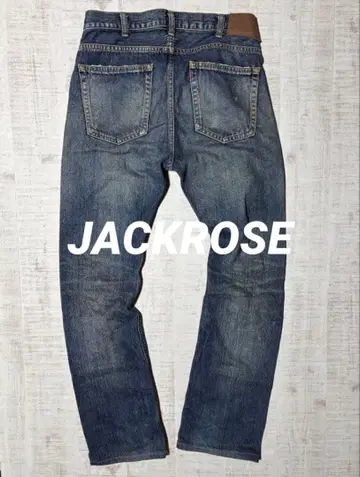 JACKROSE 잭로즈 데님 팬츠 데미지 셀비지 적이