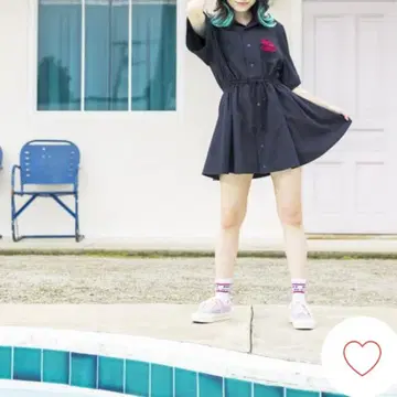 BEFTEY 웨이트리스 셔츠 원피스 (블랙) 마아타소