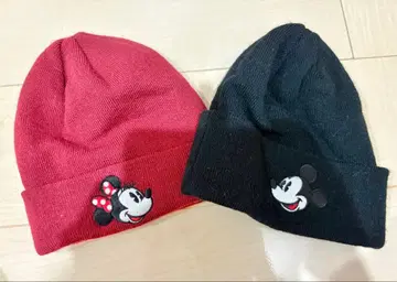미키 미니 니트 모자 2세트 NEWERA 콜라보