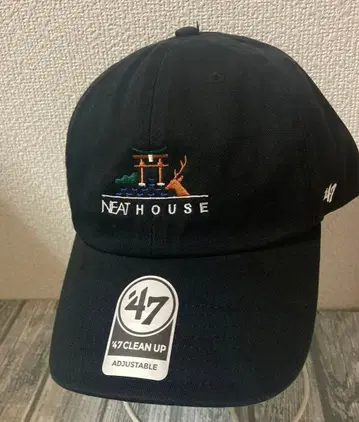 NEAT HOUSE 미야지마 한정판 블랙 캡 모자