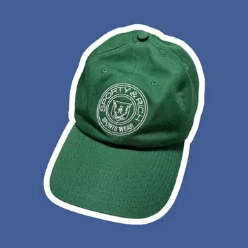 sporty & rich 그린 야구 모자