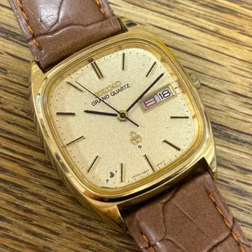 세이코 SEIKO 그랜드 쿼츠 4843-5100 스퀘어 데이트