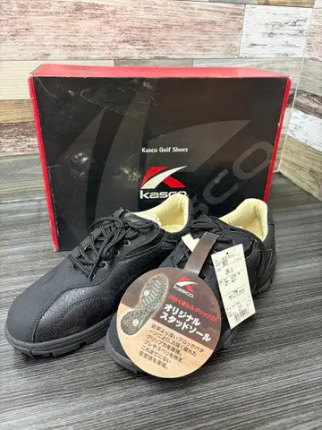 미사용 kasco 골프화 KMSS-0414 브라운 신발 25cm