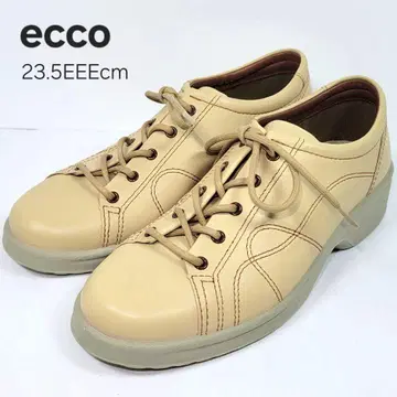 [ 미사용급 ] 에코 가죽 스니커즈 23.5EEEcm 컴포트 베이지