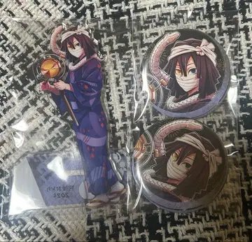 귀멸의 칼날 이구로 오바나이 아와오도리 캔뱃지 아크릴 스탠드