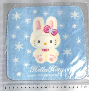눈 토끼 홋카이도 프티 타월 산리오 헬로키티 손수건 미니 타월 초기