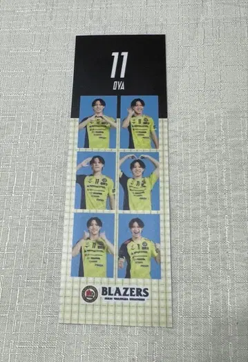 오야케 마키 증명사진풍 스티커 일본제철 사카이 블레이저스 배구
