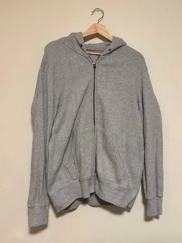 그레이 집업 후드 부착 후드티