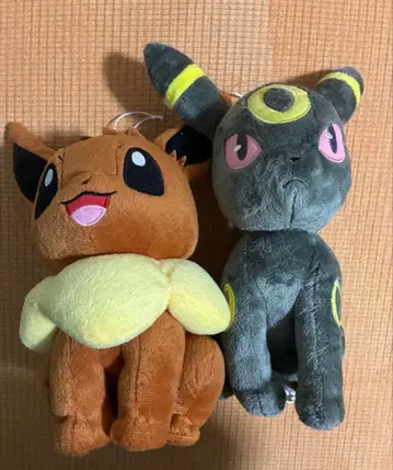 가격 인하! 이브이 블래키 봉제 인형 세트