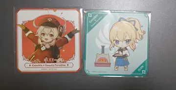 원신 클레&진 스이파라 콜라보 코스터