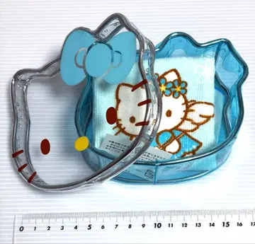 케이스 포함 푸치 타월 엔젤 키티 헤이세이 레트로 산리오 헬로키티