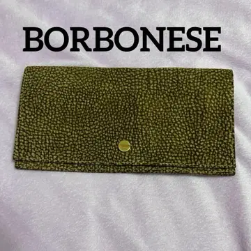 [새상품급] BORBONESE 볼보네세 장지갑 메추라기 패턴 이탈리아제