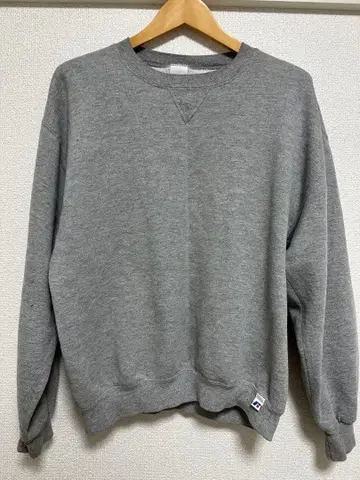 RUSSELL ATHLETIC 전면 v 그레이 맨투맨 L 구제 의류