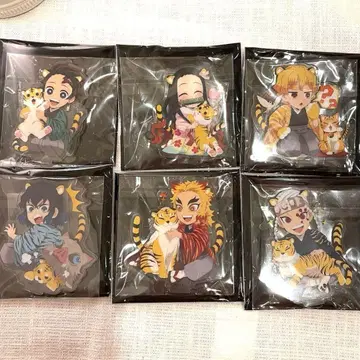 귀멸제 호랑이 해 미니 캐릭터 아크릴 스탠드 컴프 세트