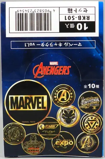 텐요 마블 캐릭터 vol.1/금 배지 10개입 1BOX