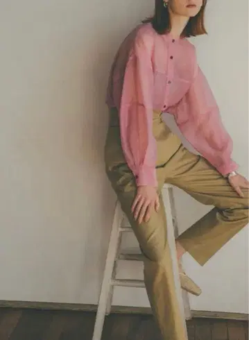 CLANE 클라네 스위치 시어 셔츠 사이즈 1 핑크