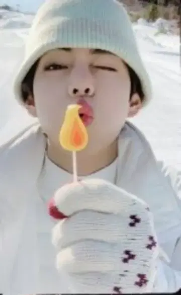 BTS 2021 WINTER PACKAGE V 트레이딩 카드 양면