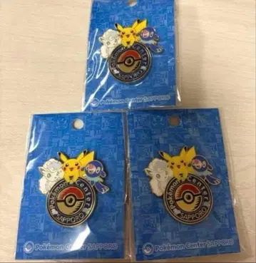포켓몬 센터 삿포로 한정 로고 핀즈 3개 세트