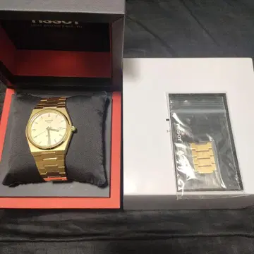 TISSOT PR 100 골드 손목시계