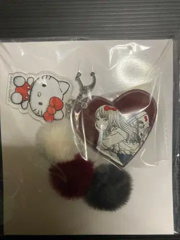 토미에 x 헬로키티 에니마이 복권 B상 하트 키링