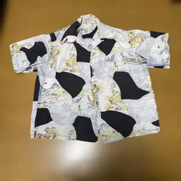 50s 60s 빈티지 알로하 일본풍 패턴