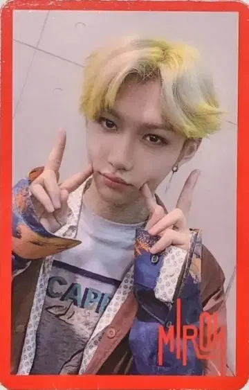 StrayKids MIROH FELIX 트레이딩 카드 빨간 테두리