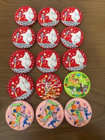 디즈니 자수 캔뱃지 주토피아 밤비 베이맥스 리멤버 미