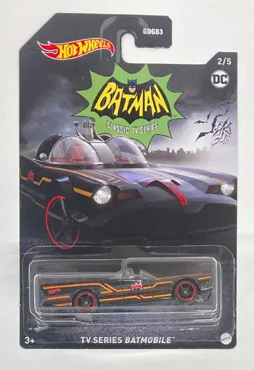 마텔 배트맨 클래식 TV 시리즈 핫휠 TV 시리즈 배트모빌 GRP60