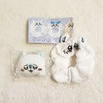 치이카와 (먼작귀) 방울 달린 얼굴 마스코트 스크런치 모몽가