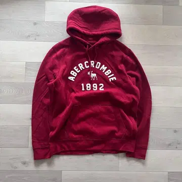 00s Abercrombie&Fitch 풀오버 후드티 레드 y2k