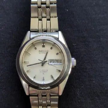 작동품 빈티지 SEIKO 자동 와인딩 시계 실버 여성용