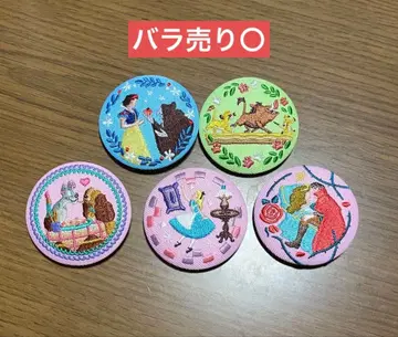디즈니 자수 캔뱃지 5개